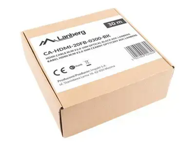 LANBERG HDMI v2.0 M/M kabelis 30 m optinis AOC juodas