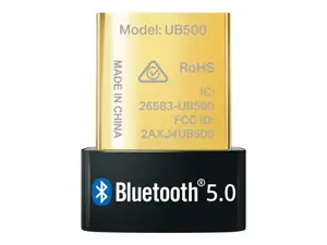 "TP-Link Bluetooth 5.0 Nano USB adapteris, A tipo USB, "Bluetooth", juodas, kompiuteris, 0-40 °C, 10-90 %