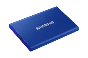 "Samsung" nešiojamasis SSD T7, 1000 GB, C tipo USB, 3.2 Gen 2 (3.1 Gen 2), 1050 MB/s, apsauga nuo slaptažodžio, mėlynas