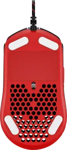 "HyperX Pulsefire Haste" - žaidimų pelė (juoda-raudona), dvipusė, optinė, A tipo USB, 16000 DPI, juoda, raudona