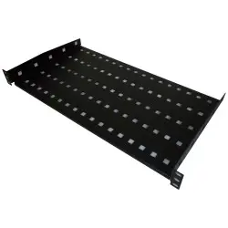 Fixed shelf A-LAN SA-P-19-1U-250-2-C (250 mm; black color)