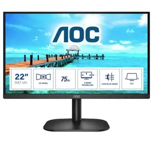 Monitorius AOC 22B2H/EU FHD LED 21,5" WLED LED VA Be mirgėjimo 50 - 60 Hz 75 Hz 50-60 Hz