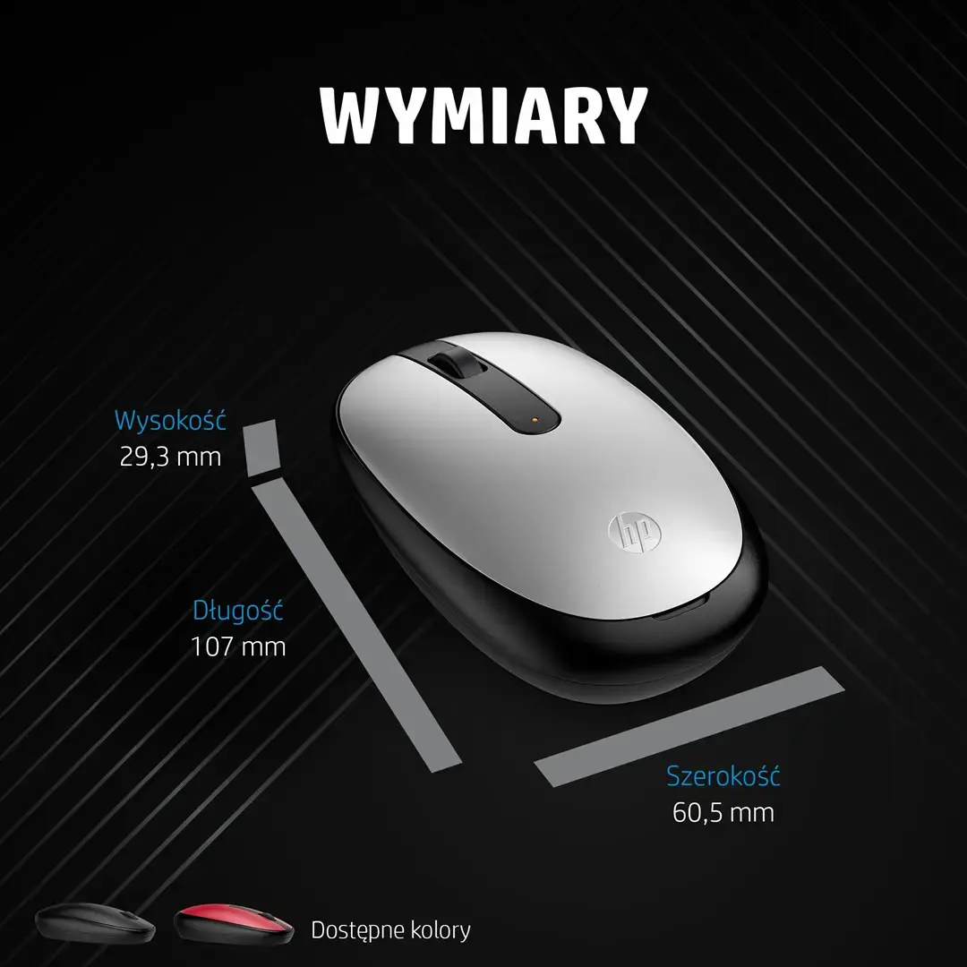 Mysz HP 240 Lunar White Bluetooth pelė belaidė 793F9AA