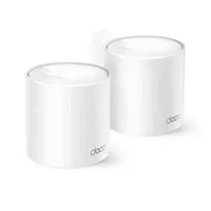 TP-Link AX1500 Whole Home Mesh Wi-Fi 6 System, White, Internal, Mesh router, 190 m², 0 - 40 °C, -40…