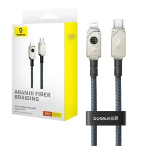 "Baseus" USB C-IP 20A greitojo įkrovimo kabelis, 1 m (tamsiai mėlynas)