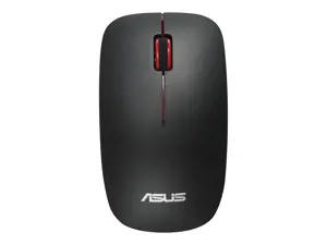 ASUS WT300 RF PELĖ/BK-RD, dvipusė, optinė, RF belaidė, 1600 DPI, juoda, raudona
