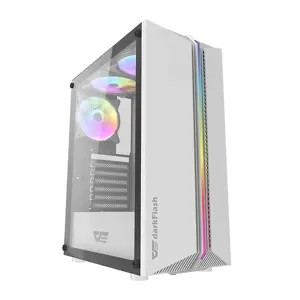 Darkflash DK151 computer case LED with 3 fans (white)