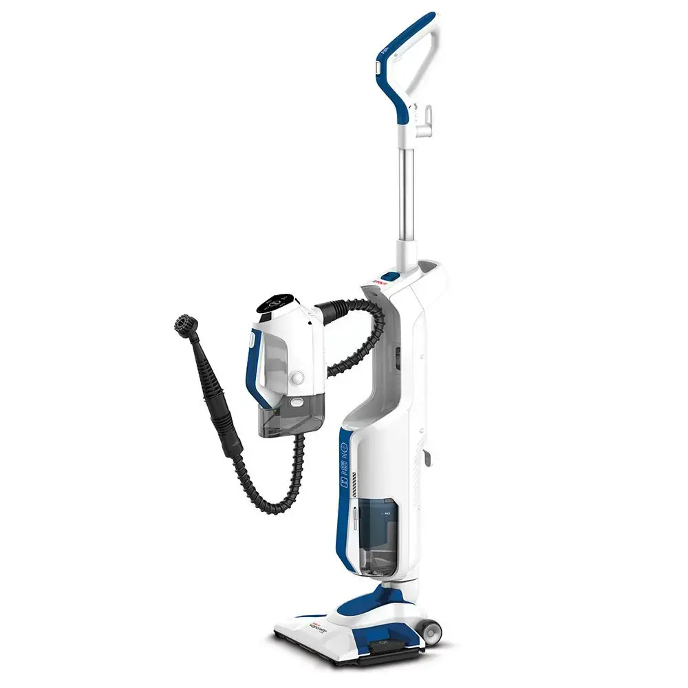 "Polti Vacuum" garų šluota su nešiojamuoju garų valytuvu PTEU0299 Vaporetto 3 Clean_Blue Galingumas 1800 W, vandens bako talpa 0,5 l, balta/mėlyna