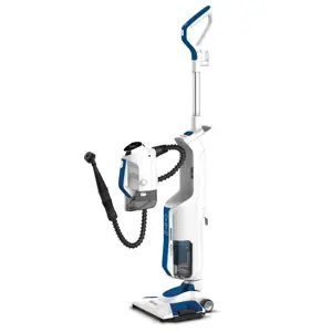 "Polti Vacuum" garų šluota su nešiojamuoju garų valytuvu PTEU0299 Vaporetto 3 Clean_Blue Galingumas 1800 W, vandens bako talpa 0,5 l, balta/mėlyna