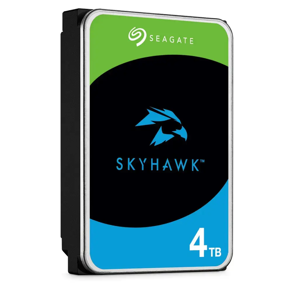 SEAGATE Surv. Skyhawk 4TB kietasis diskas CMR 5400 aps./min. SATA Serial ATA 6Gb/s 256MB spartinančioji atmintinė 3,5 colio 24x7 darbo krūviai BLK