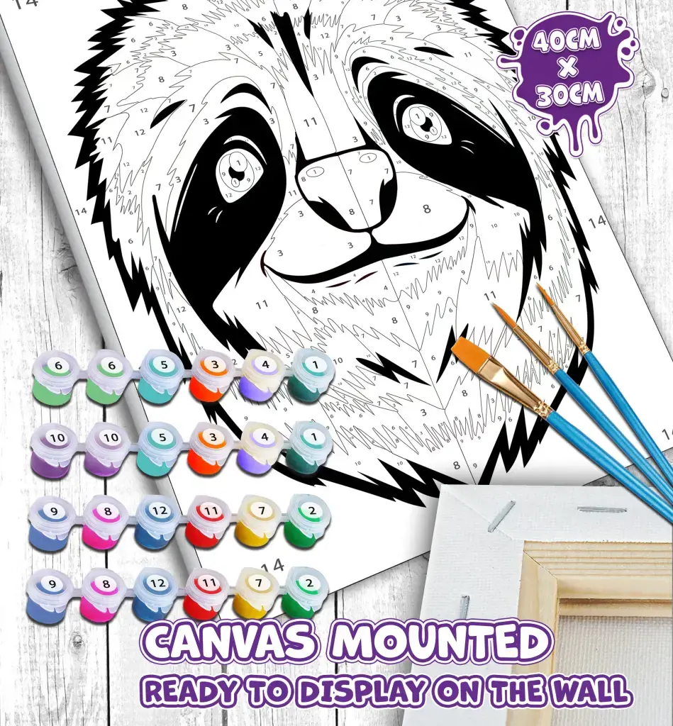 Splat Planet tapyba pagal skaičius, TINGINYS 30x40 cm