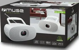 "Muse MD-202RDW White", Nešiojamasis radijo imtuvas CD grotuvas,