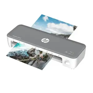 HP OneLam 270 laminator, A4, Hot, 5 pouches: A4/80 mic, grey