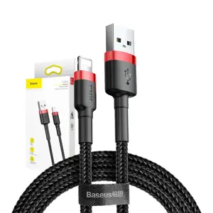 Baseus CALKLF-A19 USB Lightning kabelis 2.4A | 0.5m raudonas+juodas