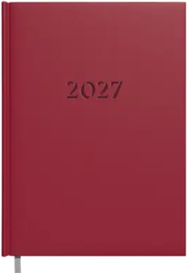 Darbo knyga-kalendorius 2027m. A5 bordo sp.