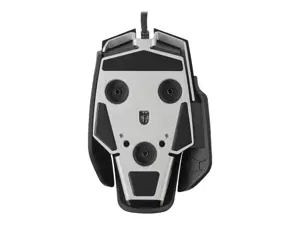 CORSAIR M65 RGB ULTRA Žaidimų pelė su RGB LED apšvietimu, optinė, sidabrinė, sidabrinė, ALU juoda