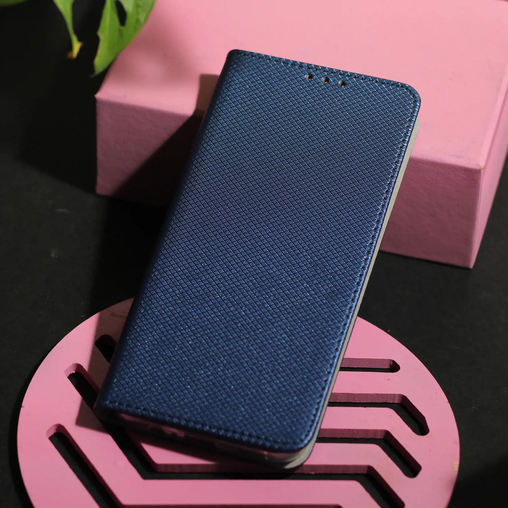 Išmanusis magnetinis dėklas, skirtas Xiaomi Redmi 12 4G / 12 5G, tamsiai mėlynas