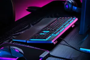 "Razer" žaidimų klaviatūra "Ornata V3 X" RGB LED apšvietimas, NORD, laidinė, juoda, tyli membrana, skaitmeninė klaviatūra