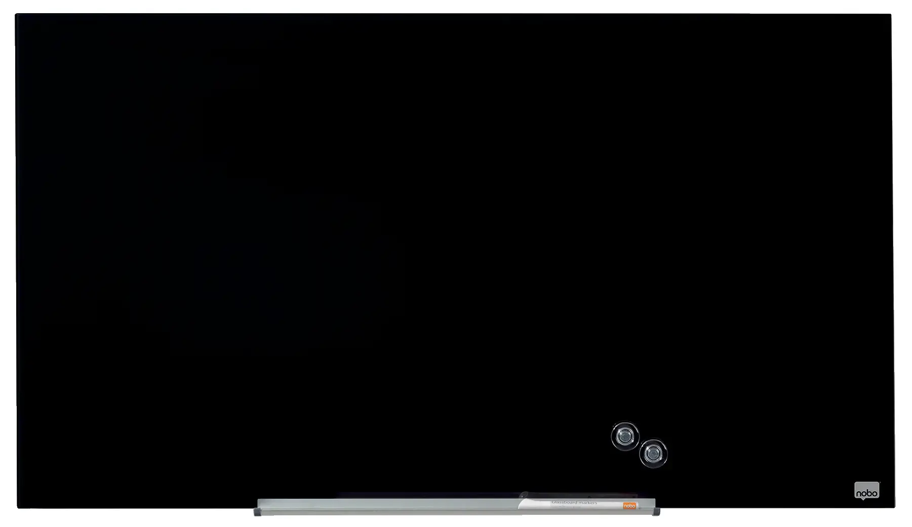 Stiklinė magnetinė lenta NOBO Impression Pro, plačiaekranė 45, 100x56cm, juoda sp.