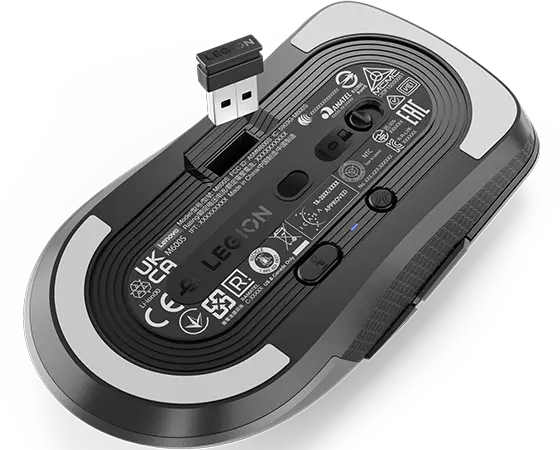 Lenovo M600s, Ambidextrous, Optical, RF Wireless + Bluetooth + USB Type-C, 19000 DPI, Grey