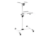 TECHLY 309593 Techly Universal projector / notebook trolley with two shelves, white