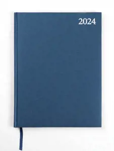 Kalendorius STANDARD 2024, PVC, A4, mėlyna