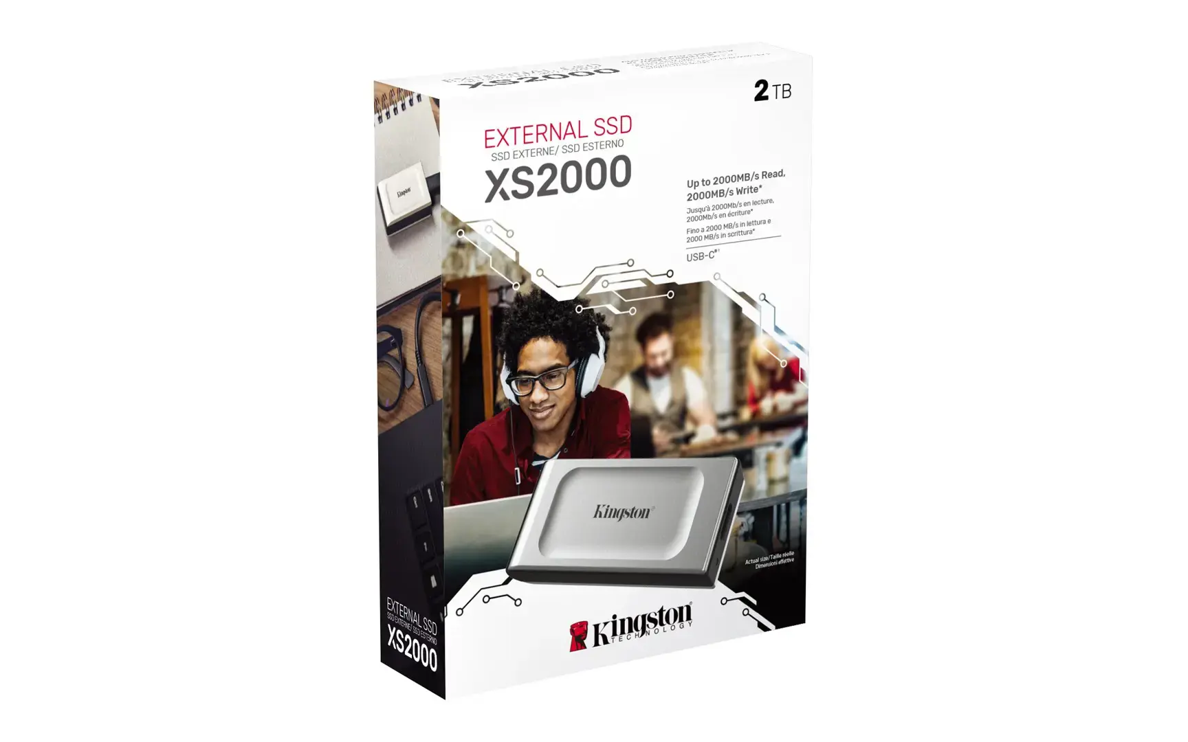 Išorinis kietasis diskas "Kingston SXS2000/2000G" 2 TB SSD