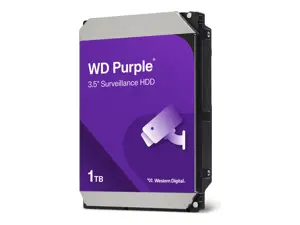 Standusis diskas AV WD Purple (3,5'', 1 TB, 64 MB, 5400 aps/min, SATA 6 Gb/s)