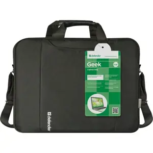 "Defender Geek" nešiojamojo kompiuterio dėklas 39,6 cm (15,6"), juodas