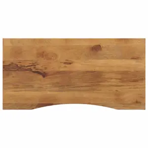 Rašomojo stalo stalviršis su linkiu, 110x50x2,5 cm, mango