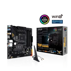 ASUS TUF GAMING B550M-PLUS WIFI II, AMD, "Socket AM4", "AMD Ryzen™ 3", "AMD Ryzen™ 5", "AMD Ryzen™ 7", 3 kartos "AMD Ryzen™ 9", 5 kartos "AMD Ryzen 9", "Socket AM4", DDR4-SDRAM, 128 GB
