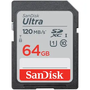 SANDISK Ultra 64GB SDHC Memory Card 100MB/s, Class 10 UHS-I