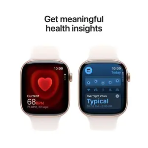 Apple Watch Series 11 GPS 46mm Rose Gold Aluminium Case with Light Blush Sport Band - S/M | Apple