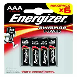 Baterijos Energizer E300132500 AAA LR03 9 V