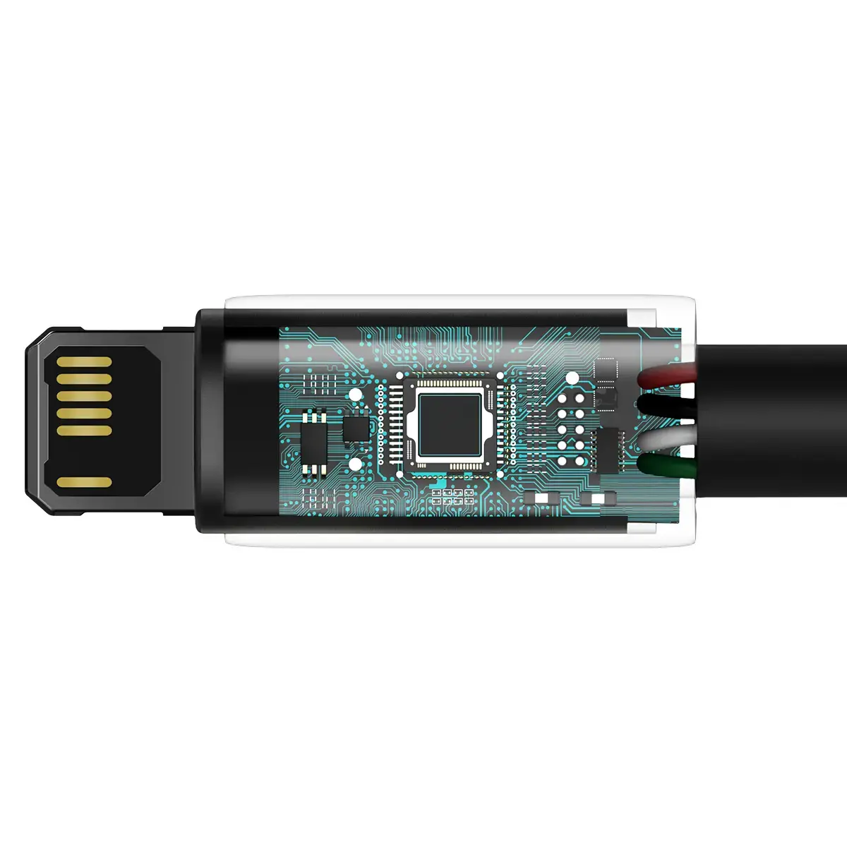 Baseus Tungsten Gold Cable USB to iP 2.4A 2m (black)
