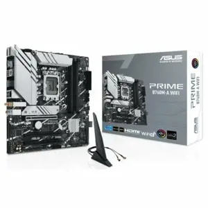 ASUS PRIME B760M-A WIFI, "Intel", LGA 1700, "Intel® Celeron®", "Intel® Core™ i3", "Intel® Core™ i5"…