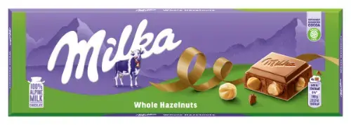 Šokoladas Milka Whole Nuts 250 g.