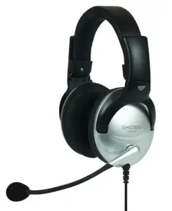 Ausinės KOSS SB45 su mikrofonu, pilkos-juodos sp.