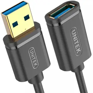 UNITEK Y-C457GBK Unitek USB prailgintuvas USB3.0 AM-AF, 1,0 m Y-C457GBK