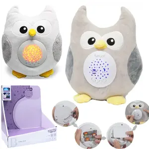 WOOPIE Snuggle Projector Sleeper 2in1 Owl - 10 lopšinių