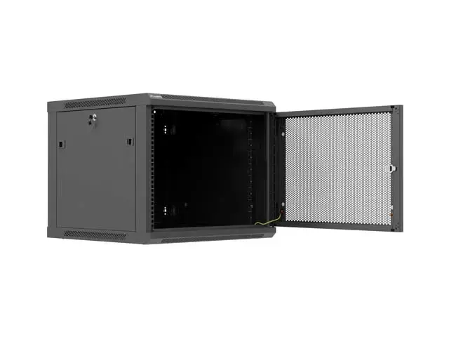 Lanberg Wall mounted installation cabinet 19" 9U 600X600 | WF01-6609-23B | Black