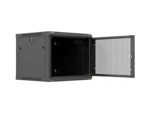 Lanberg Wall mounted installation cabinet 19" 9U 600X600 | WF01-6609-23B | Black