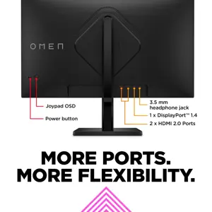 HP OMEN by HP 27, 68,6 cm (27"), 1920 x 1080 taškų, "Full HD", 1 ms, juoda