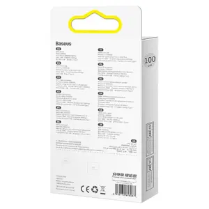 USB ir USB-C "Baseus Tungsten Gold" kabelis, 100 W, 1 m (juodas)