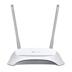 TP-Link 3G/4G belaidis N maršrutizatorius, "Wi-Fi 4" (802.11n), vienos juostos (2,4 GHz), Ethernet LAN, juodas, baltas, stalinis maršrutizatorius