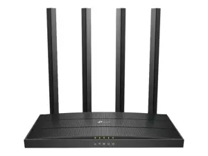 TP-Link AC1900 belaidis MU-MIMO "Wi-Fi" maršrutizatorius, "Wi-Fi 5" (802.11ac), dviejų dažnių (2,4 GHz / 5 GHz), Ethernet LAN, juodas, stalinis maršrutizatorius