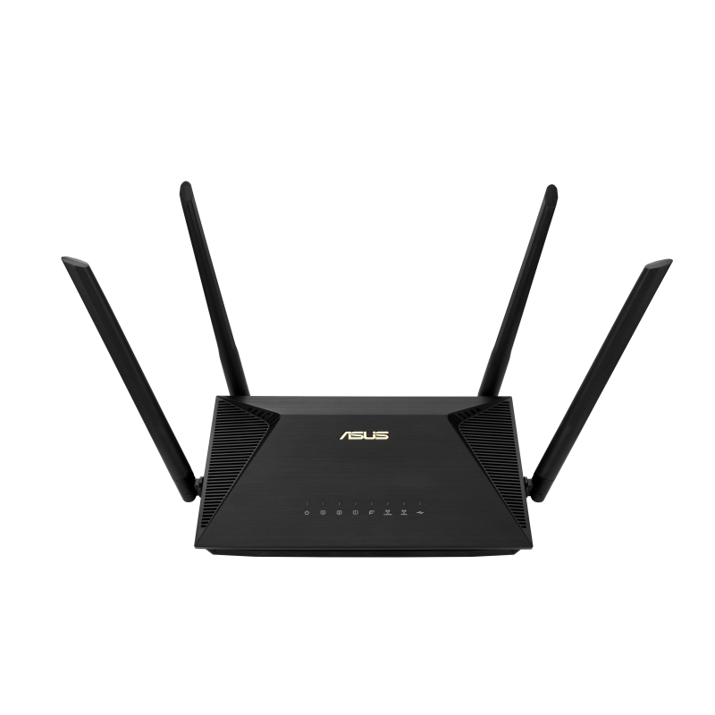 ASUS RT-AX53U, "Wi-Fi 6" (802.11ax), dviejų dažnių (2,4 GHz / 5 GHz), Ethernet LAN, 3G, juodas, stalinis maršrutizatorius