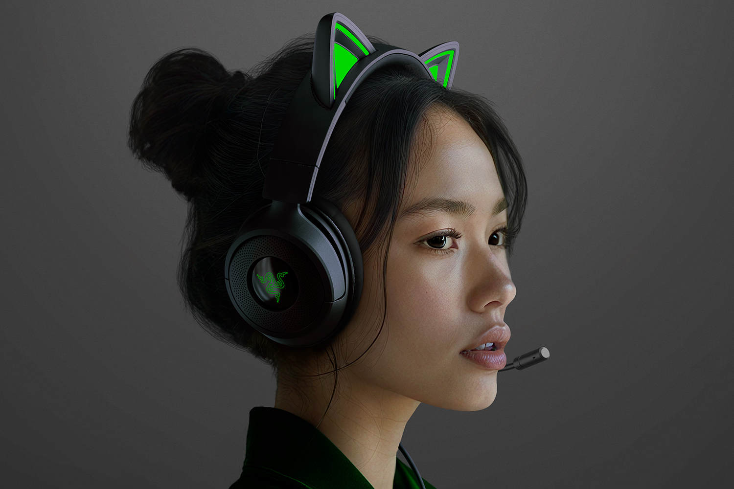 Razer Gaming Headset | Kraken Kitty V3 X | Wired | Over-Ear | Microphone | Black