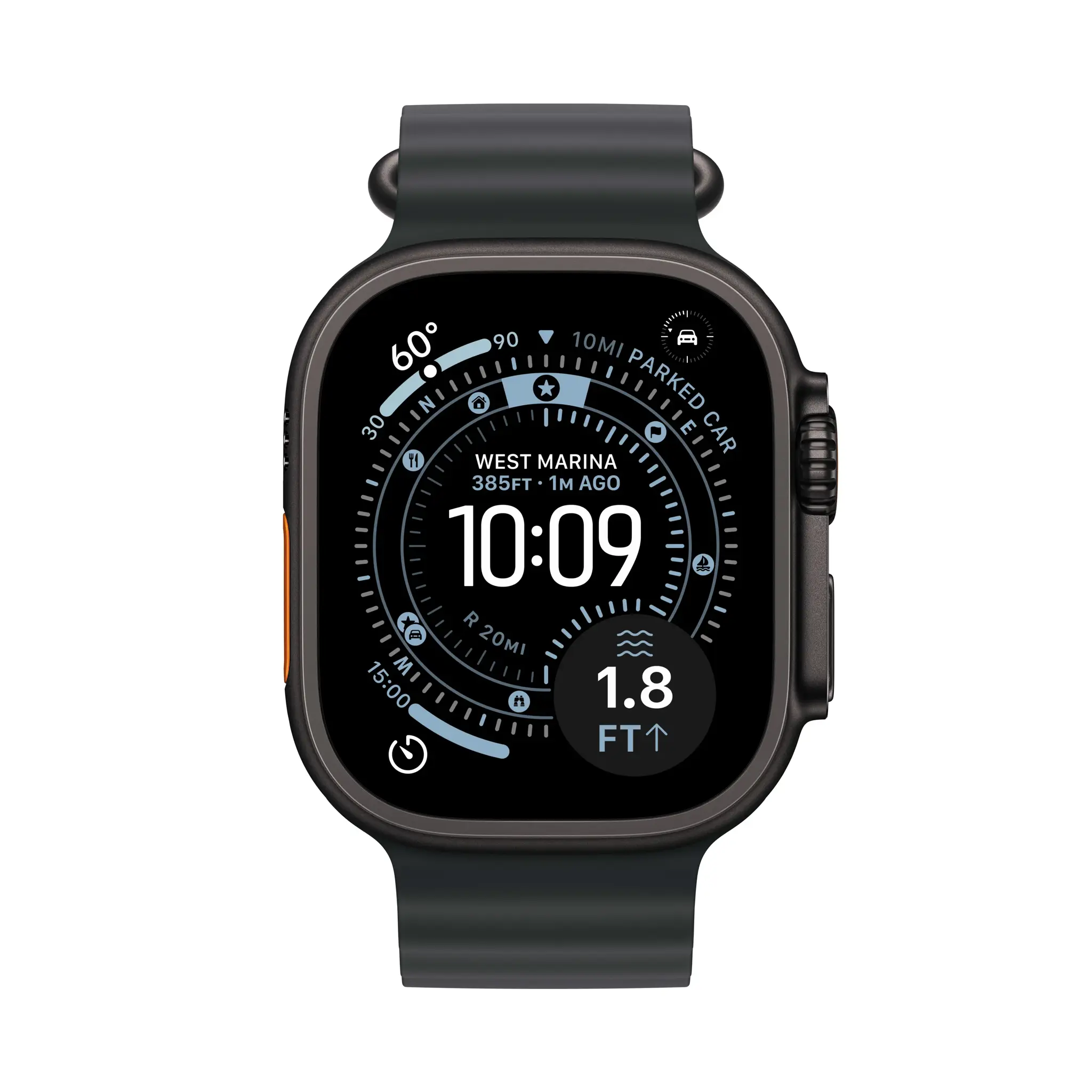 Apple Watch Ultra 3 | Smart watch | GPS (satellite) | LTPO OLED Always-On Retina display | Black Titanium
