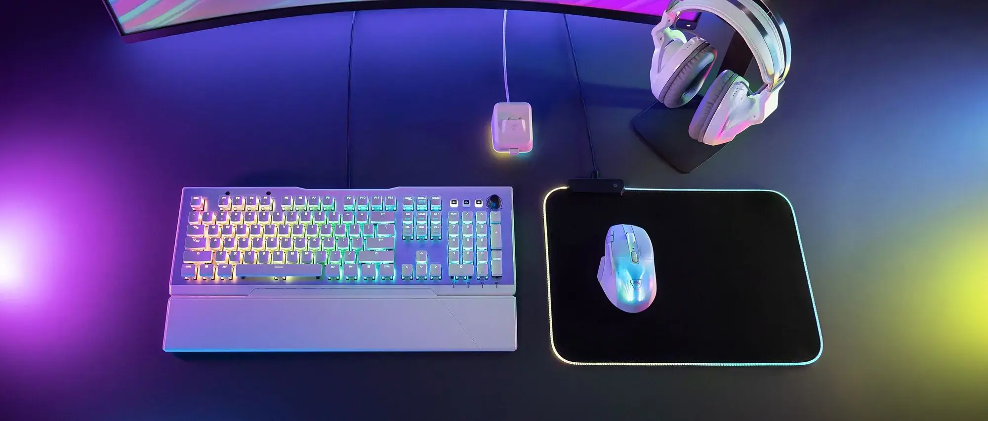 Turtle Beach Kone XP Air, Right-hand, Optical, RF Wireless + Bluetooth, 19000 DPI, White